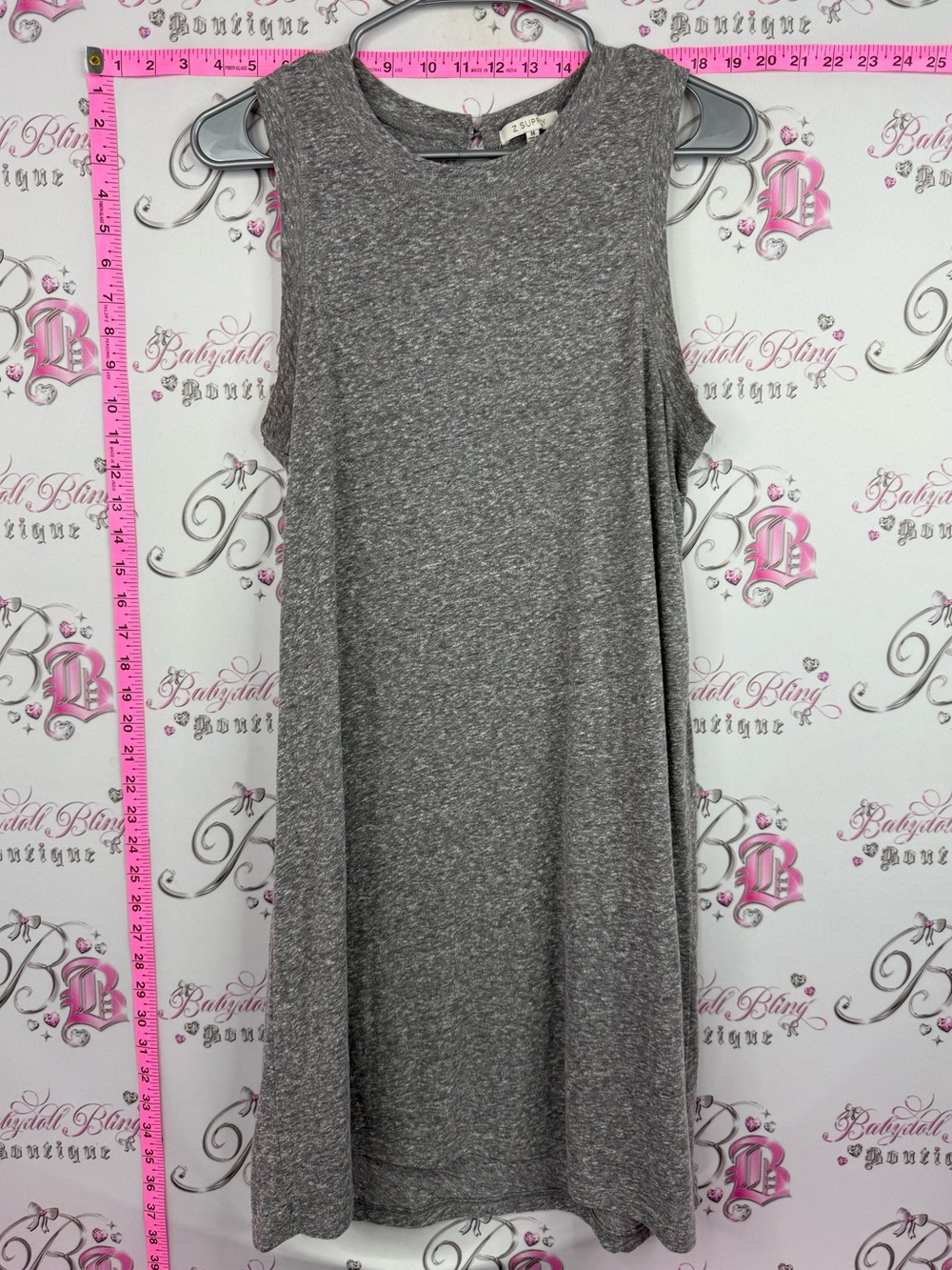 Z Supply dress Heather Gray Sleeveless Midi Shift Dress